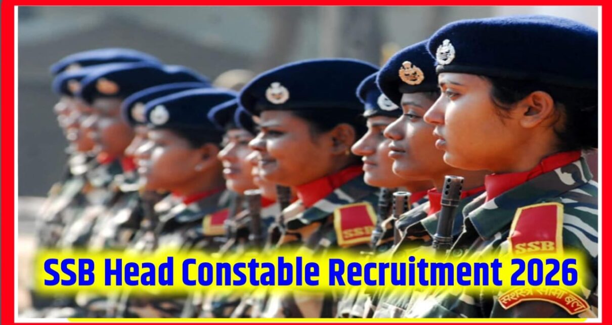 SSB Head Constable recruitment 2026